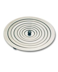 Coperchio in acciaio ad anelli concentrici