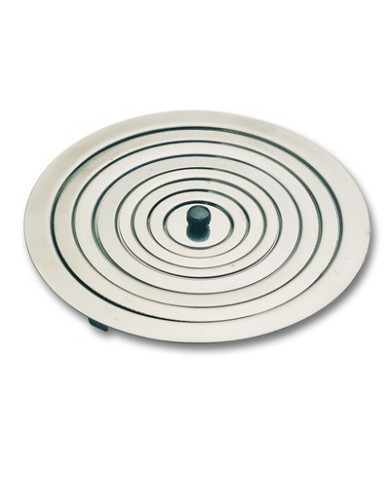 Coperchio in acciaio ad anelli concentrici