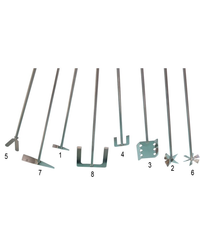 Aste per agitazione in acciaio inox
