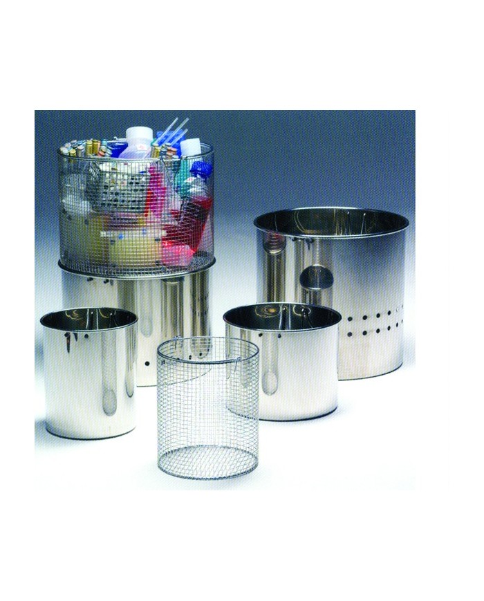 Cestelli in rete inox elettrolucidati