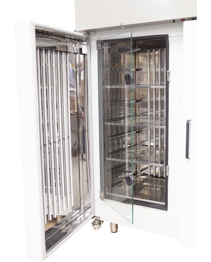 Growth test chamber with humidity with light on the door horiz. fan 2200 lt - GHD-H 2200