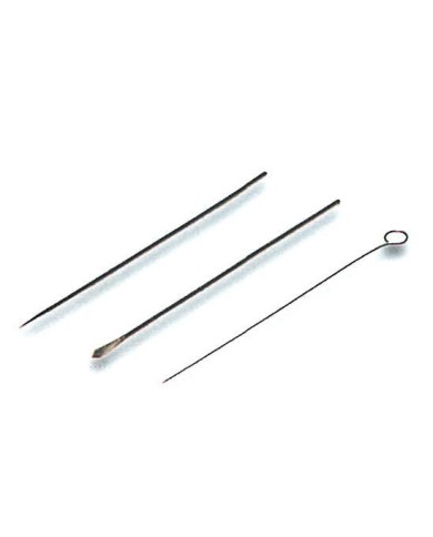 Aghi acciaio per semine, lanceolati, lungh.50mm, cf.10