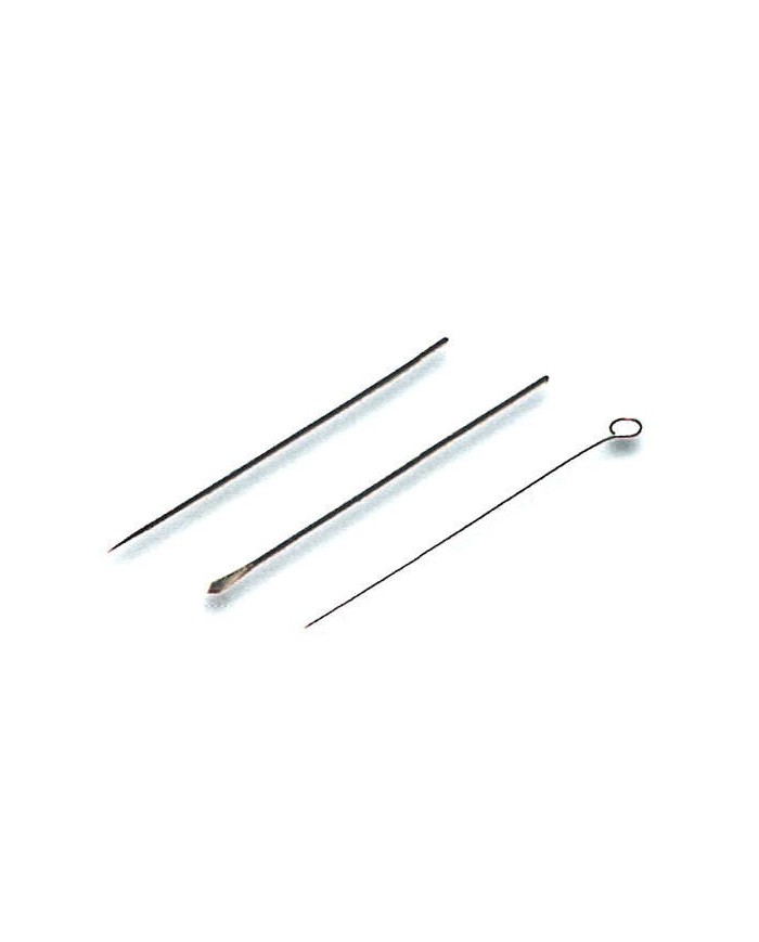 Aghi acciaio per semine, anello 2,5mm, lungh.50mm, cf.10