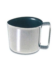 Bicchiere acciaio inox 18/8 con manico e becco 3000ml