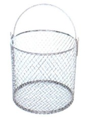 Cestello in rete di acciaio 200x200 x h.200 mm