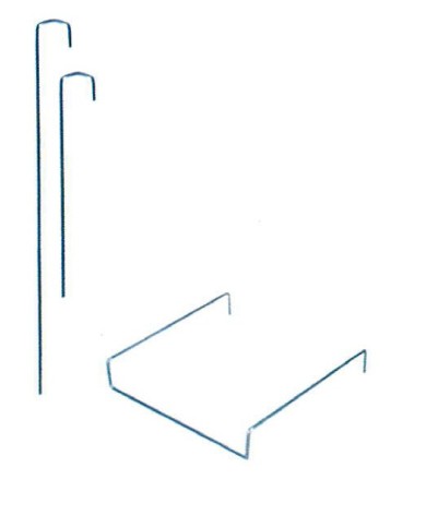 Astina in acciaio per chiusura box h.165mm