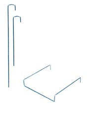 Astina in acciaio per chiusura box h.223mm