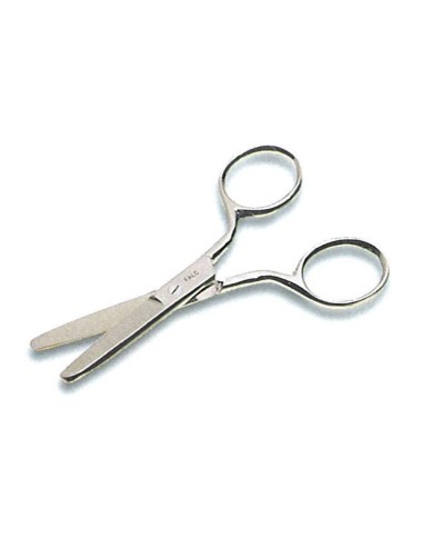 Forbici punte arrotondate in acciaio nichelato lungh.100mm