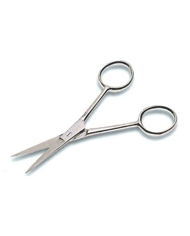 Forbici punte diritte gambe divaricate, in acciaio inox, lungh.110mm