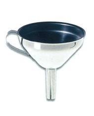 Imbuto in acciaio, d.120mm, gambo lungh.13mm