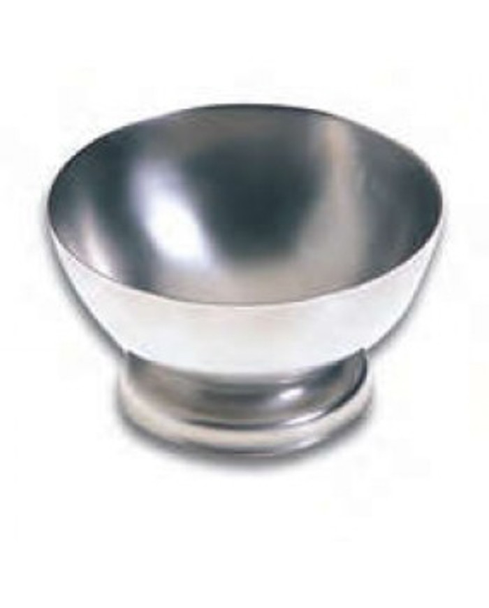 Mortaio in acciaio inox senza pestello, cap.500ml, d.135mm, h.75mm