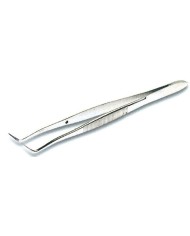 Pinzetta in acciaio inox c/punte diritte sottili, lungh.140mm