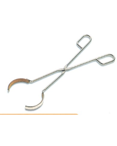 Pinza in acciaio inox c/branche rivest. sughero, apert.50-70mm, lungh.310mm