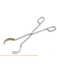 Pinza in acciaio inox c/branche rivest. sughero, apert.50-70mm, lungh.310mm