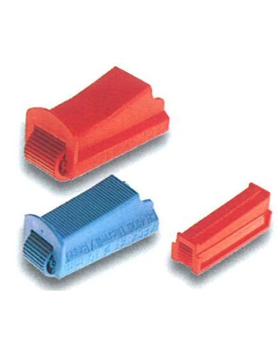 Regolatore di flusso Keck, in poliestere rosso per tubi 14mm (vedi 10.301.792)