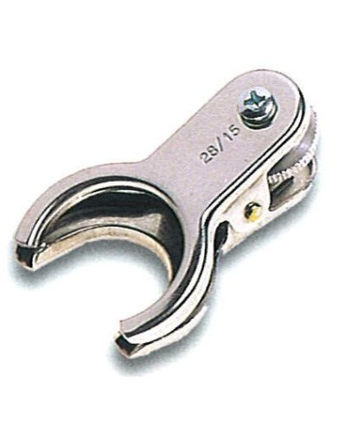 Pinza in acciaio inox c/vite di bloccaggio per giunti sferici 50/30