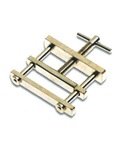 Pinza di Hoffman in ottone nichelato apertura max.40mm per vuoto