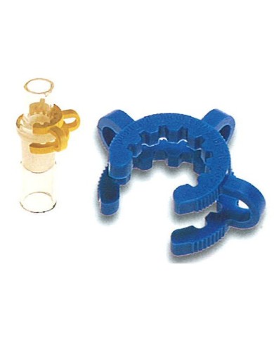 Pinza Keck in poliacetato blu per giunti conici 19/26