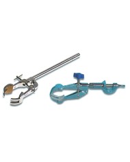 Pinza in acciaio inox, branche tonde riv.sughero, gambo libero, ap.max.100mm