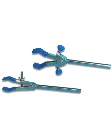 Pinza in lega gambo libero, branche a squadra rivest.PVC, apert.30-80mm