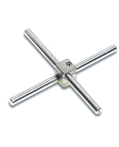 Morsetto quadrato in alluminio per tralicci apertura d.10mm