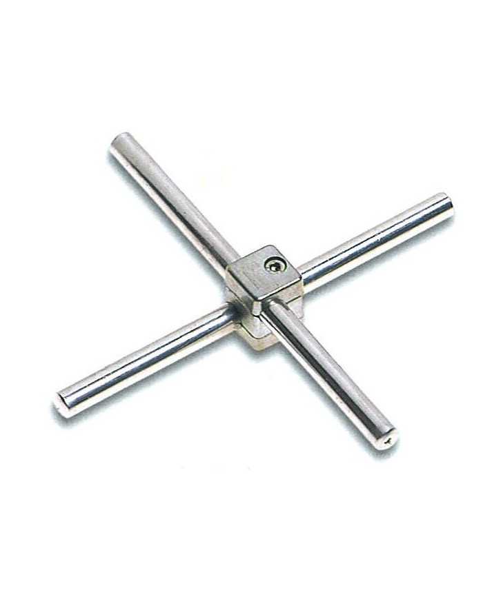 Morsetto quadrato in alluminio per tralicci apertura d.10mm