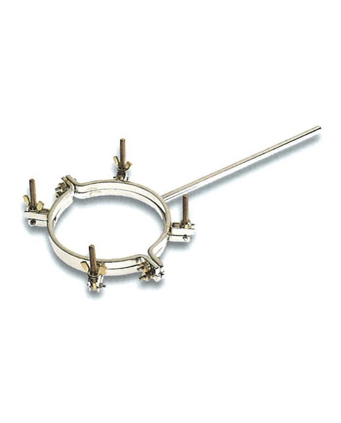 Sostegno flange reattori in acciaio con apertura a cerniera int.160mm (vedi 10.201.079)