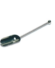 Sessola in alluminio manico sagomato, lungh.tot.180mm, cap.130ml