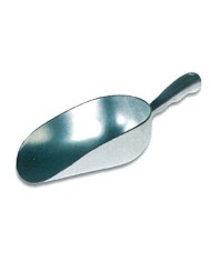 Sessola in acciaio inox manico inclinato, lungh.tot.320mm, cap.250ml