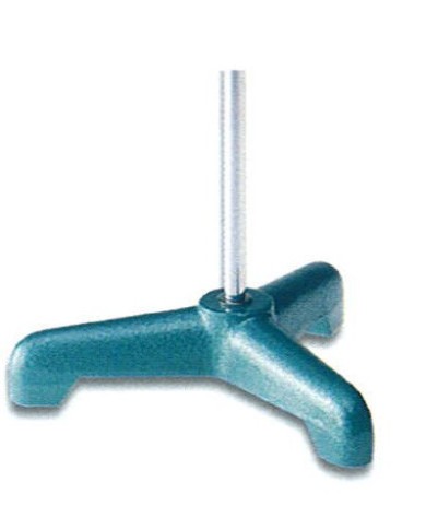 Base triangolare in ghisa branche 175mm c/asta in acciaio inox 12 x h.800mm