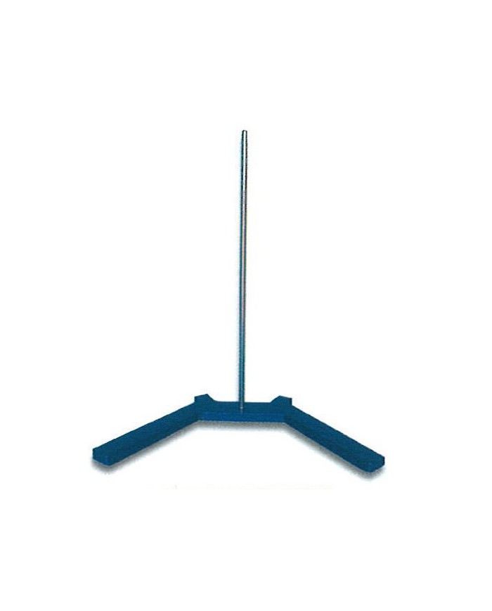 Base a U in ghisa 180x460mm c/asta in acciaio cromato 15 x h.750mm