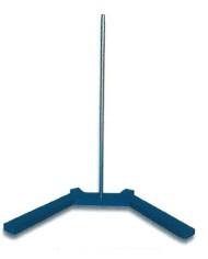 Base a U in ghisa 130x280mm c/asta in acciaio cromato 12 x h.600mm