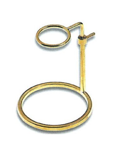 Base di Omeis in ottone cromato altezza variabile 140-220mm, base 120mm