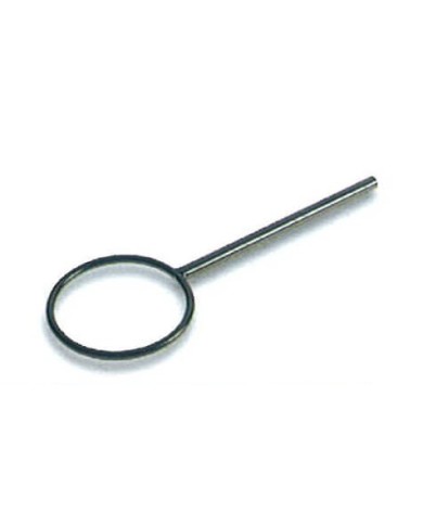 Sostegno in ferro ad anello a gambo libero, anello 115mm, gambo lungh.160mm