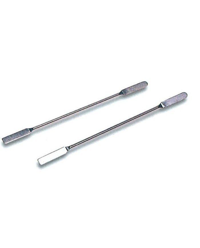 Spatola acciaio inox, doppia paletta angoli arrotond.9x45mm, l.210mm