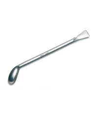 Spatola-cucchiaio in acciaio inox, paletta 10x25mm, l.180mm