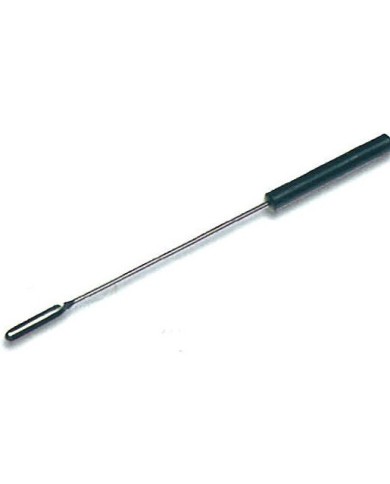 Spatola-cucchiaio in acciaio inox c/manico in plastica, paletta 5x19mm, l.170mm