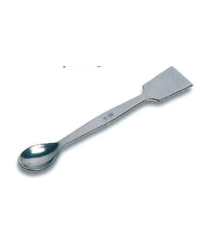 Spatola-cucchiaio in acciaio inox larga, paletta 25x30mm, l.210mm