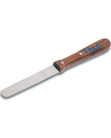 Spatola in acciaio inox manico in legno, largh.30mm lungh.200mm