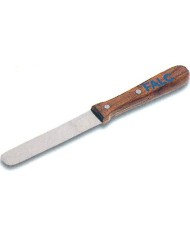 Spatola in acciaio inox manico in legno, largh.36mm lungh.300mm