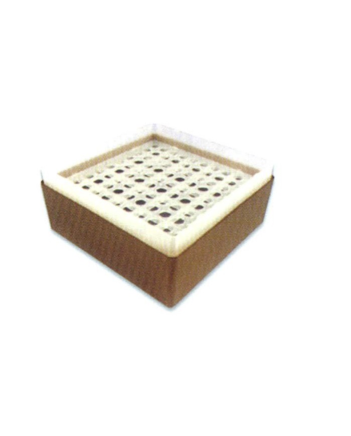 Contenit.prov.Eppendorf 1,5 e 2ml, h.57mm, 64posti, coperchio trasp.,scatola nera