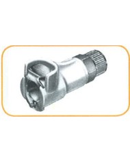 Raccordo PMC femmina, portagomma e ghiera in derlin con valvola, 4x6mm