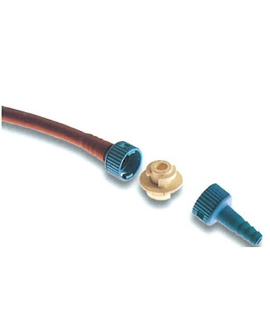 Raccordo Keck in poliestere doppio attacco per tubi 8mm