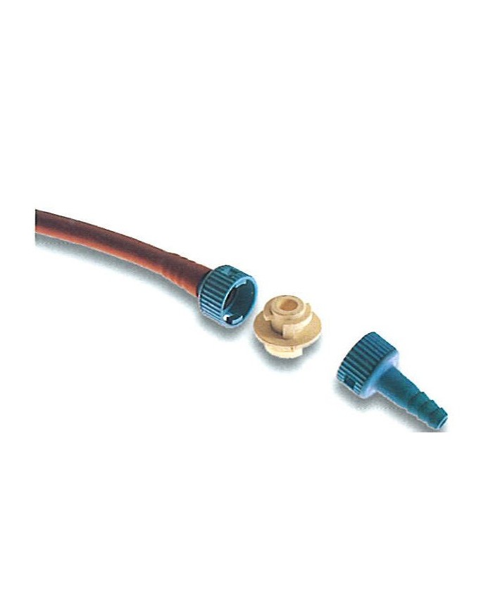 Raccordo Keck in poliestere doppio attacco per tubi 8mm
