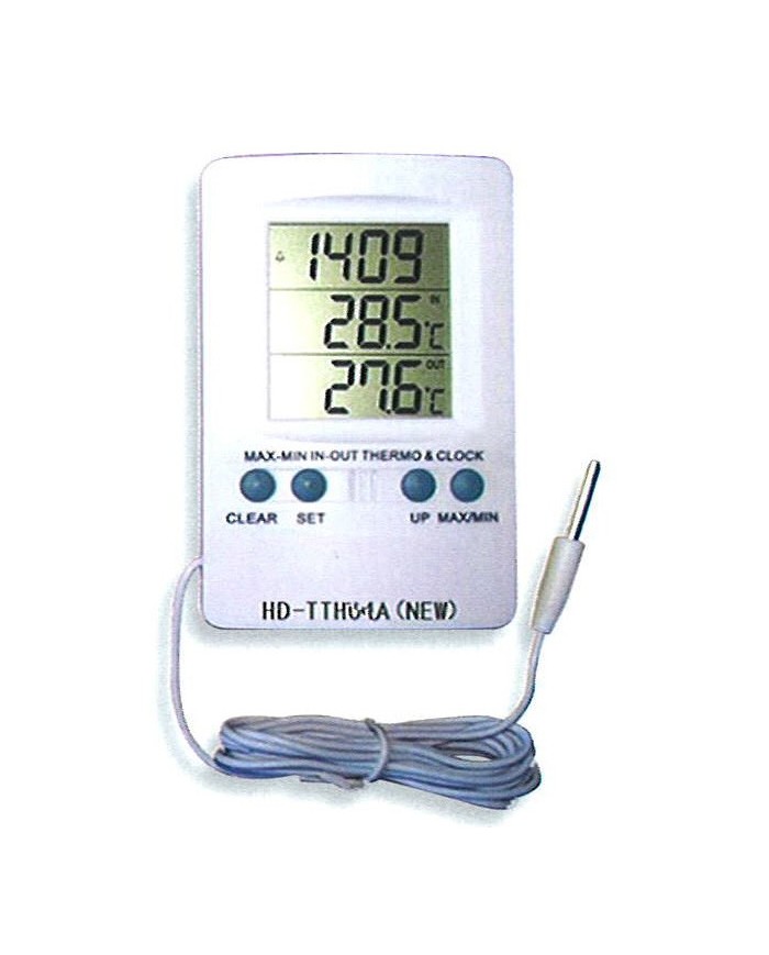 Termometro digitale c/sensore infrarossi, temp.esterna -50+70¡C, interna-10+60¡C