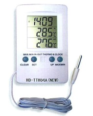 Termometro digitale c/sensore infrarossi, temp.esterna -50+70¡C, interna-10+60¡C