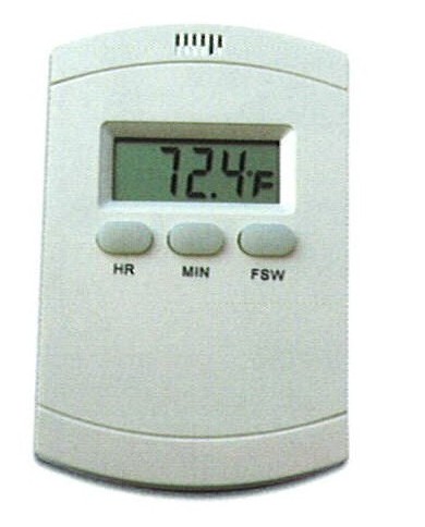 Termometro digitale e orologio da parete, temp.0+50¡C