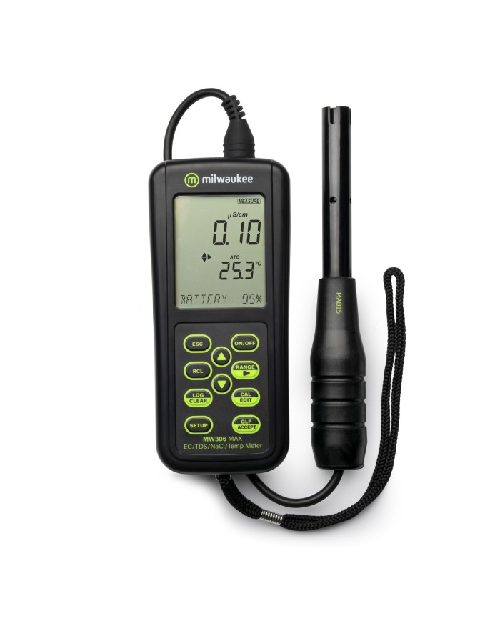 High performing portable conductivity meter MW306 – EC/TDS/Salinity/Temperature