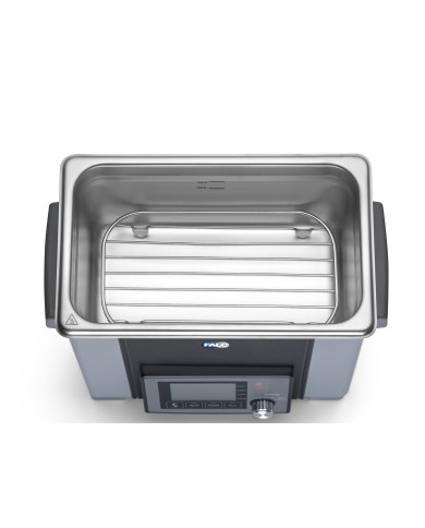 Bagno ultrasuoni con riscaldamento e funzione degas-sweep-pulse LBS-DE 22,5 lt