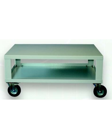 Tavolo carrello portastufe in lamiera acciaio